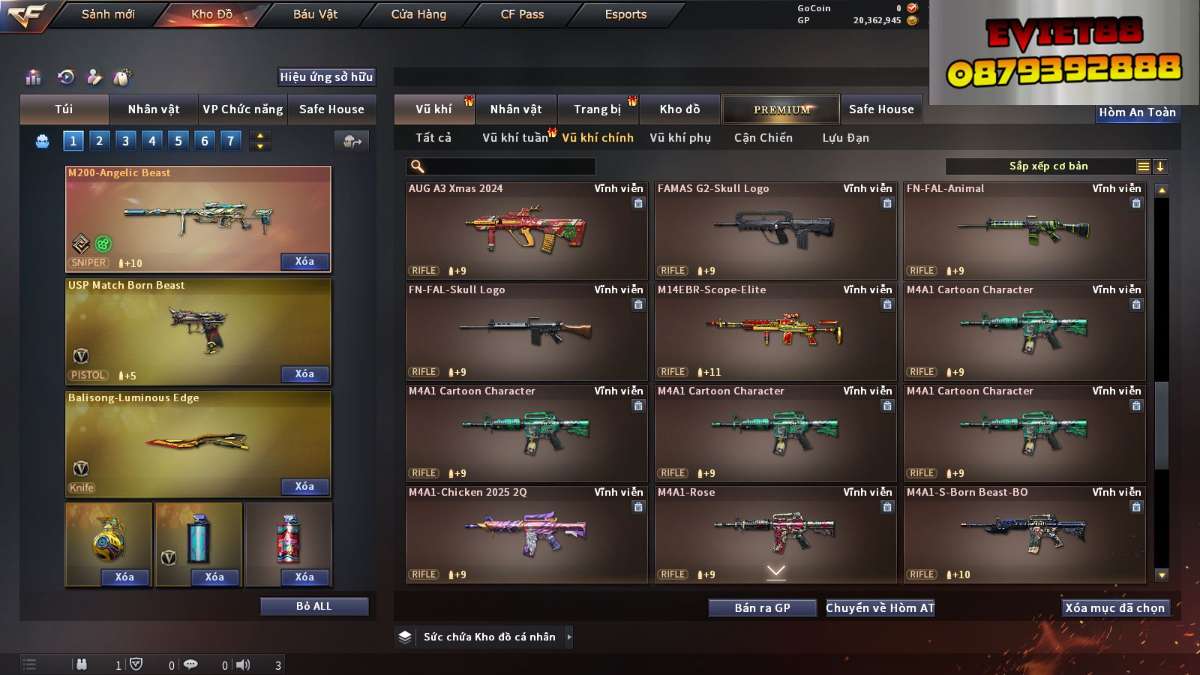 shop acc cf uy tin gia re
